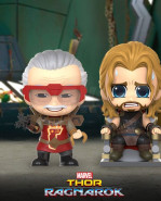 Thor: Ragnarok Cosbaby (S) Mini figúrkas Stan Lee & Thor 10 cm